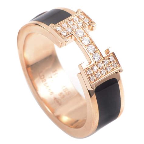 hermes rose gold diamond ring|Hermes ring price.